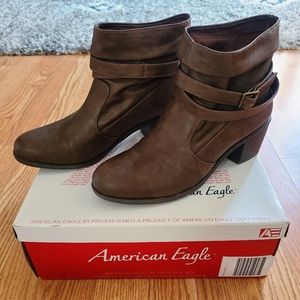 Brown Willow Motif Chinois/American Eagle-Payless/ size 8